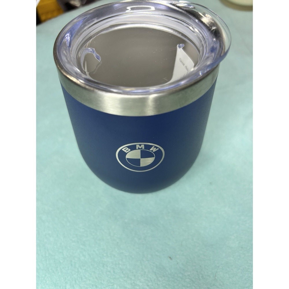 New - Blue BMW Logo Leeds Tumbler/Cup with Lid - 12oz - Hot/Cold - Picture 1 of 7